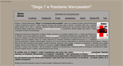 Desktop Screenshot of dluga7.pl